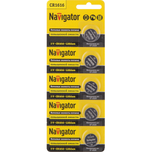Элемент питания Navigator 94 779 NBT-CR1616-BP5. Фото 1