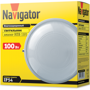 Светильник Navigator 94 806 NBL-R1-100-E27/WH (НПБ 1101 / НПП 1101). Фото 3