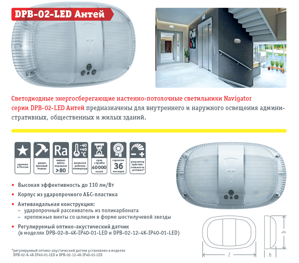 Новинка. Настенно-потолочные светильники DPB-02-LED Антей - Официальный ...